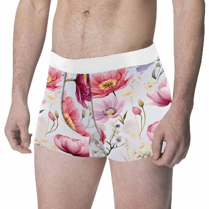 Wildflowers Men's All Over Print Boxer Briefs (Made In AUS) Trendy Men's Bucket