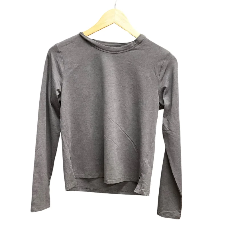 Athletic Top Long Sleeve Crewneck By All In Motion In Grey, Size: S Elegant Men's Cashmere