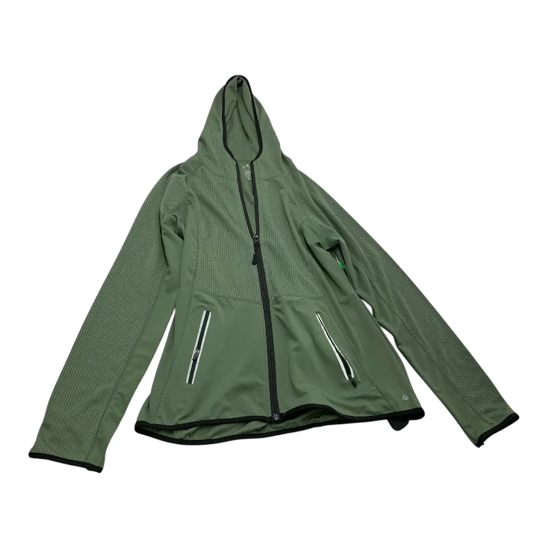 Athletic Jacket By Cali Sport In Green, Size: M Trendy Men's Oversized