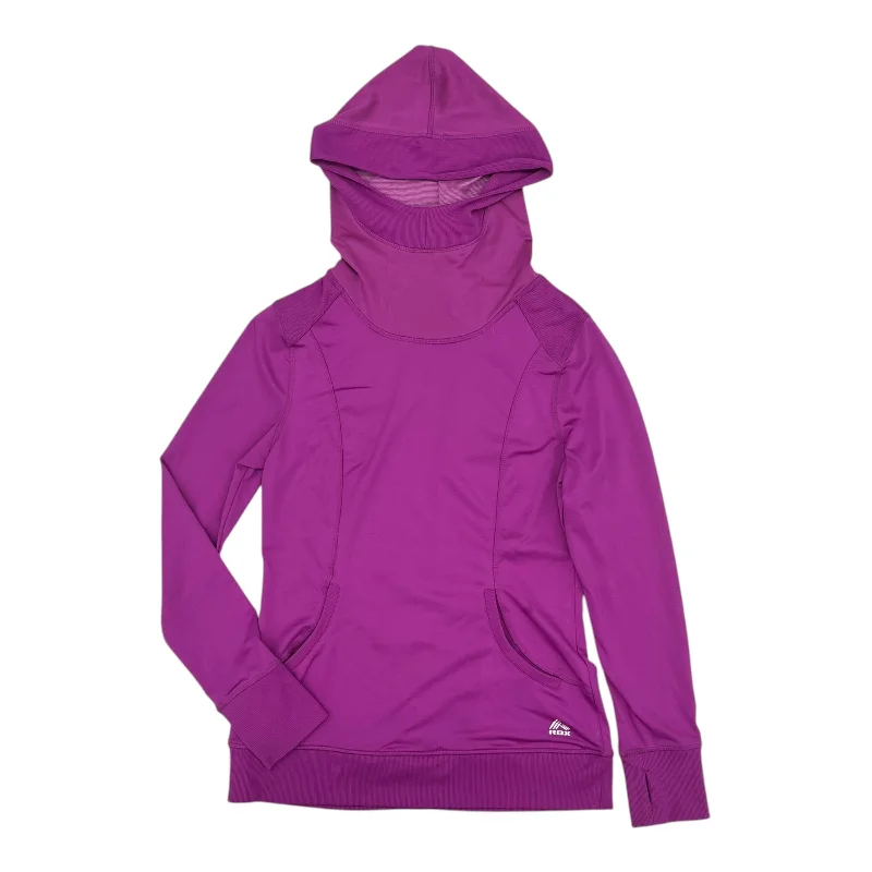 Athletic Top Ls Hoodie By Rbx In Purple, Size:M Bold Men's Statement