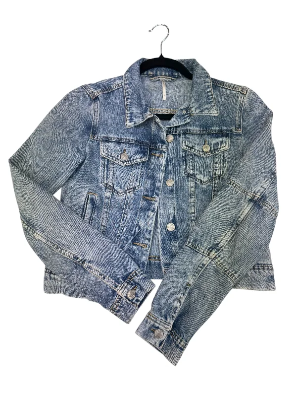 Jacket Denim By Free People In Blue Denim, Size: Xs Hip Men's Retro