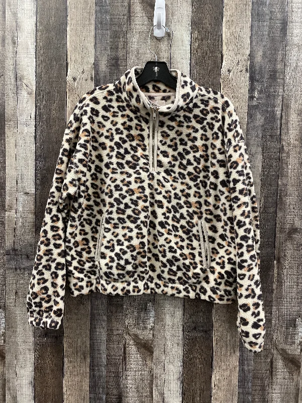 Jacket Fleece By Thread And Supply In Animal Print, Size: S Relaxed Men's Beach