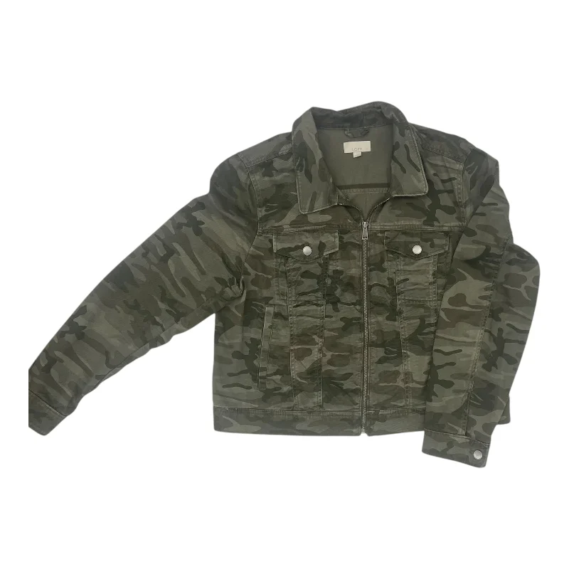 Jacket Utility By Loft In Camouflage Print, Size:Xl Sporty Men's Athleisure 