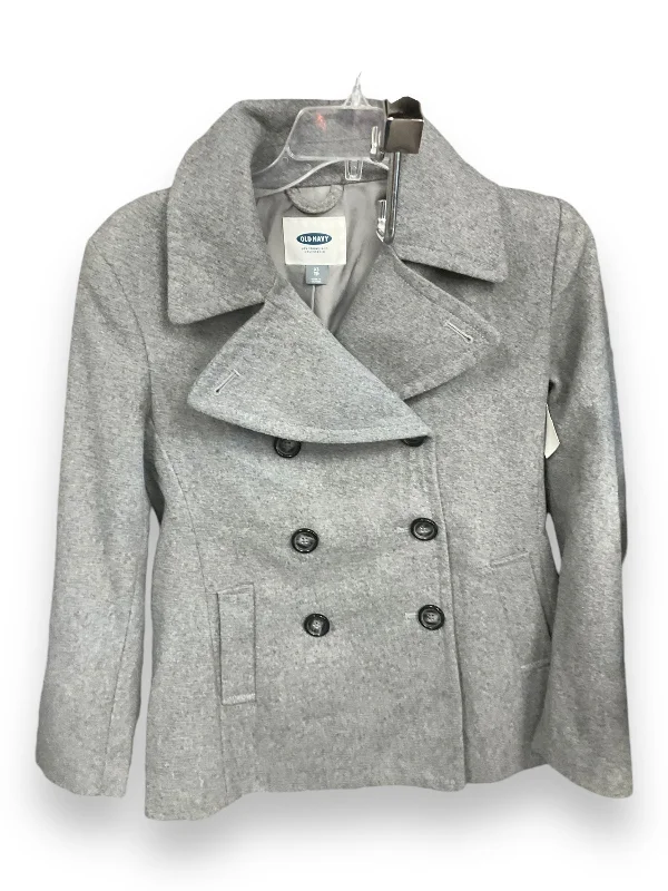 Coat Peacoat By Old Navy In Grey, Size: Xs Masculine Men's 