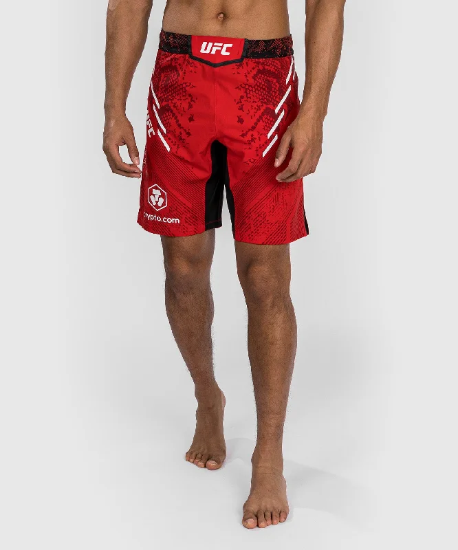 UFC Adrenaline by Venum Authentic Fight Night Men's Fight Short - Long Fit - Red Adventure