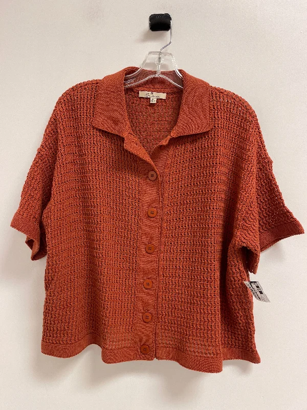 Top Short Sleeve By Clothes Mentor In Orange, Size: 1x Bold Men's Statement