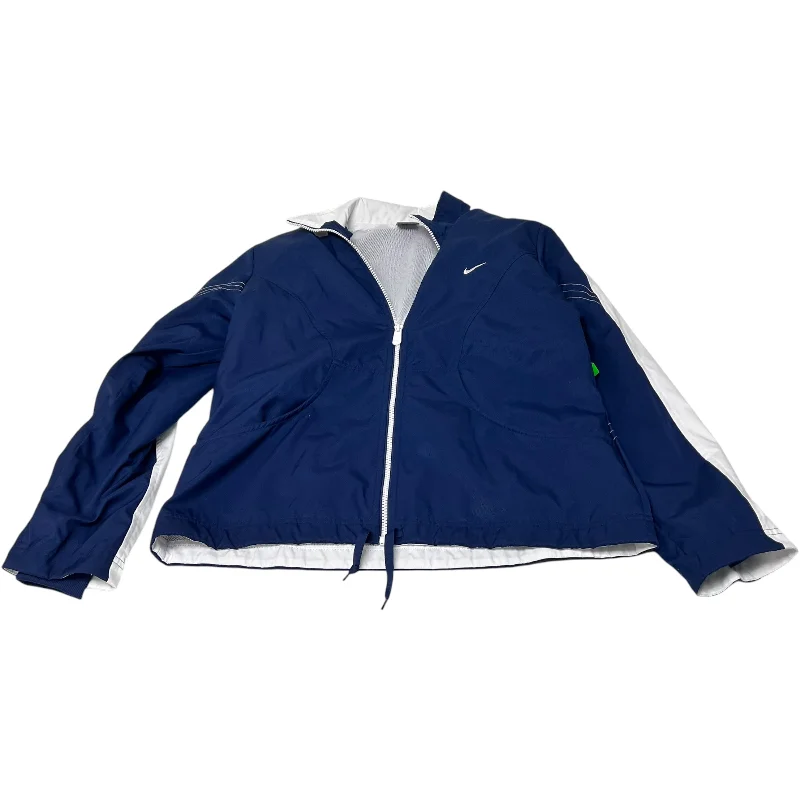 Athletic Jacket By Nike Apparel In Navy, Size: M Unique Men's Patch