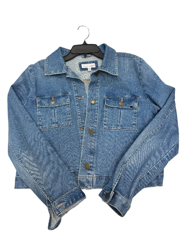 Jacket Denim By Loft In Blue Denim, Size: M Rugged Men's Outdoor 