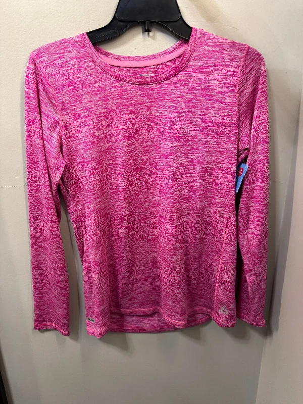 Athletic Top Long Sleeve Crewneck By Rbx In Pink, Size: M Sporty Men's Athleisure 