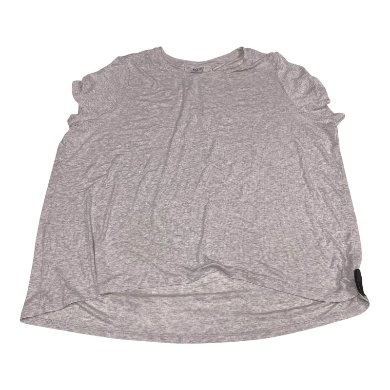 Athletic Top Short Sleeve By Athleta In Grey, Size: Xl Polished Men's Satin