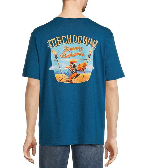 Tommy Bahama Touchdown T-Shirt - Blue Allure Beach