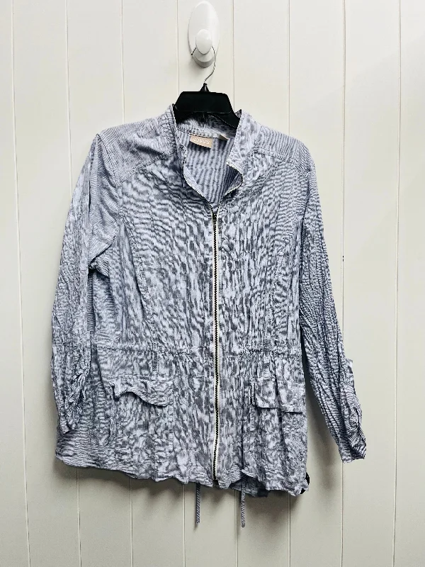 Jacket Other By Chicos In Blue, Size: Xl Business