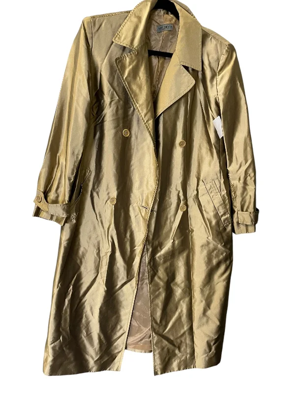 Coat Raincoat By Clothes Mentor In Gold, Size: M Practical Men's Multi