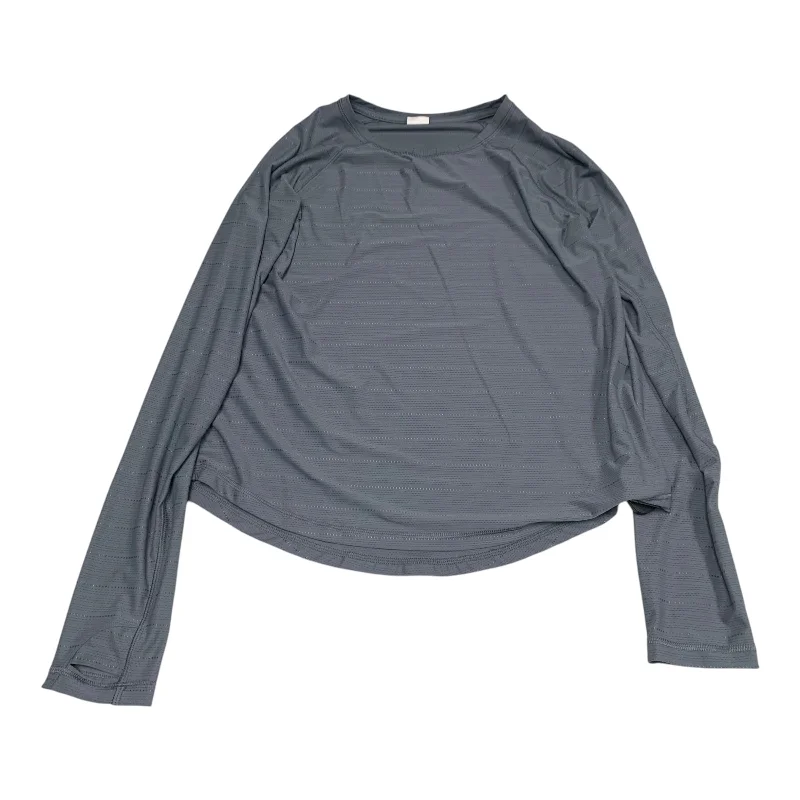 Athletic Top Long Sleeve Crewneck By Tek Gear In Grey, Size: S Practical Men's Quick