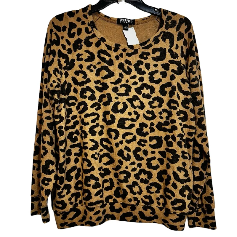 Top Long Sleeve By Buffalo In Animal Print, Size: M Masculine Men's 