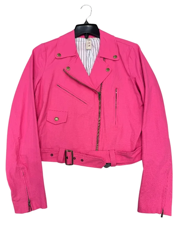 Jacket Moto By Dolan Left Coast In Pink, Size: M Dynamic Men's Glow