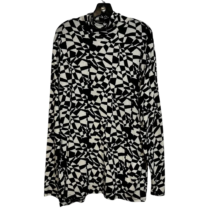 Top Long Sleeve By Ava & Viv In Print, Size: 2x Unique Men's Patch