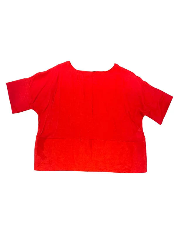 Top Short Sleeve By Banana Republic In Red, Size: S Refined Men's Hand