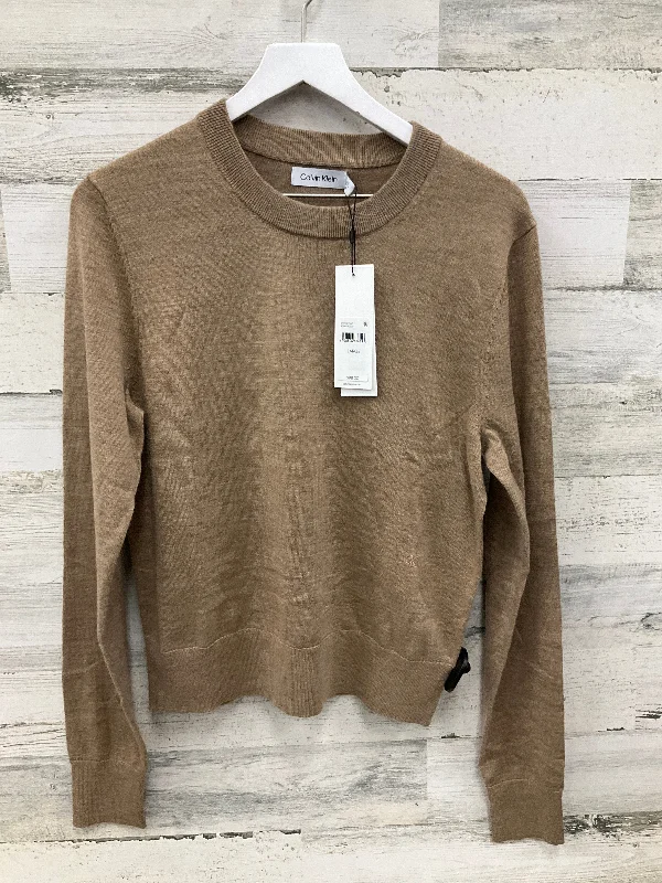 Top Long Sleeve By Calvin Klein In Beige, Size: L Refined Men's Classic 