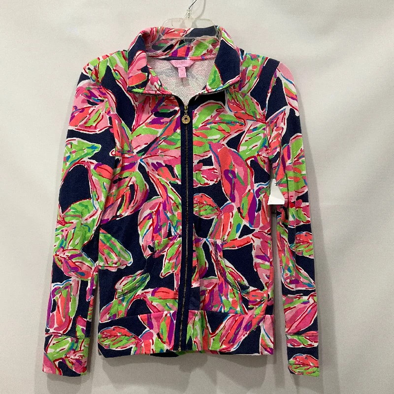 Multi-colored Top Long Sleeve Fleece Pullover Lilly Pulitzer, Size Xs Laid