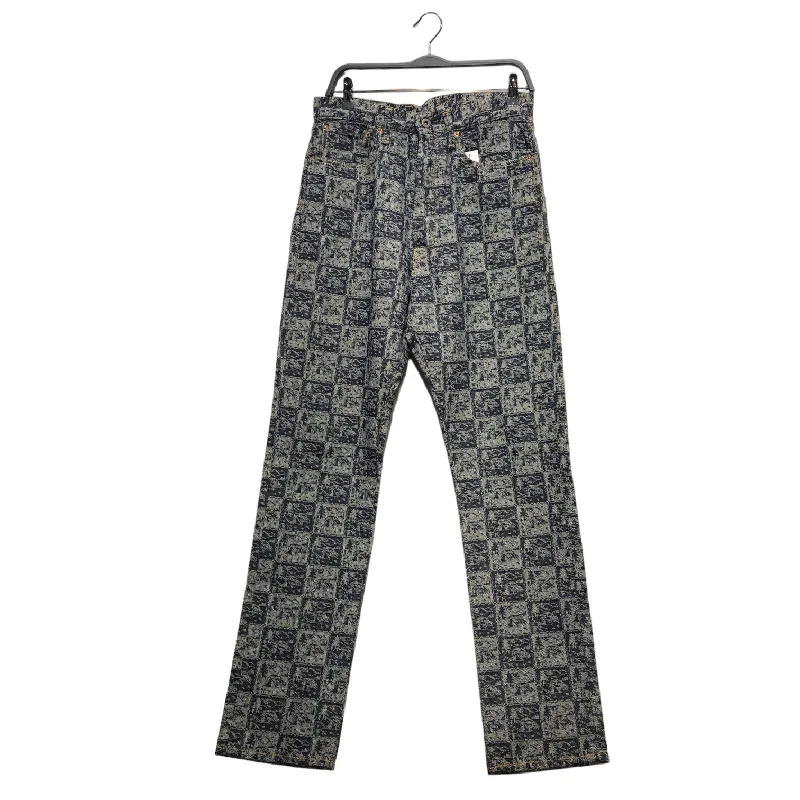 KAPITAL/Straight Pants/32/Cotton/IDG/All Over Print/KAPITAL MOUNTAIN ROOTS PANTS Casual Men's Japanese 