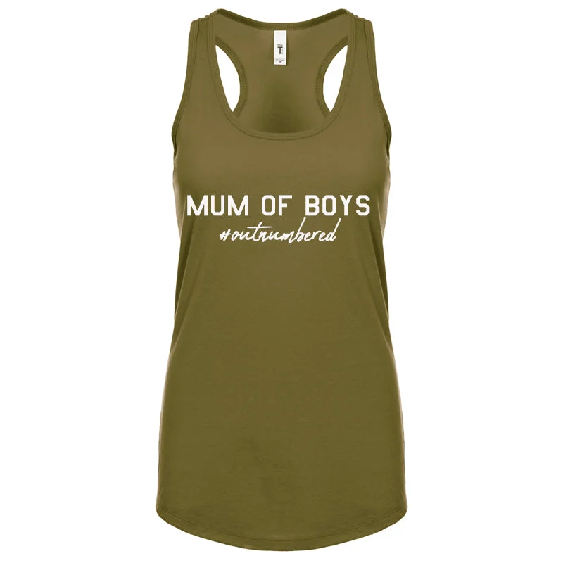 Mum Of Boys Outnumbered Sleeveless Tank Relaxed Men's Australian 