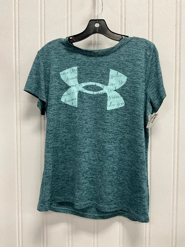 Athletic Top Short Sleeve By Under Armour In Aqua, Size: L Dapper Men's Bow