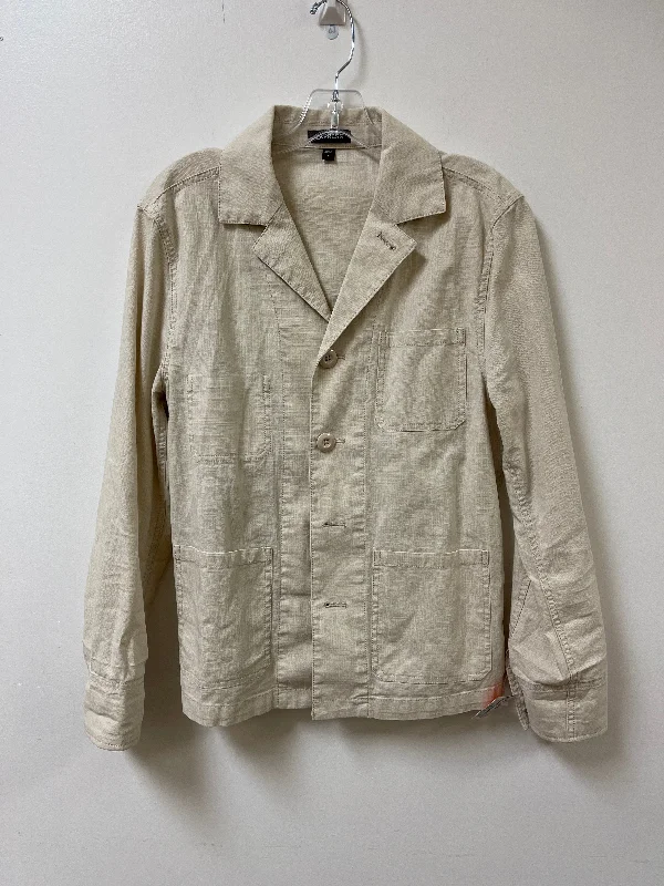 Jacket Other By Express In Cream, Size: S Cozy Men's Sherpa