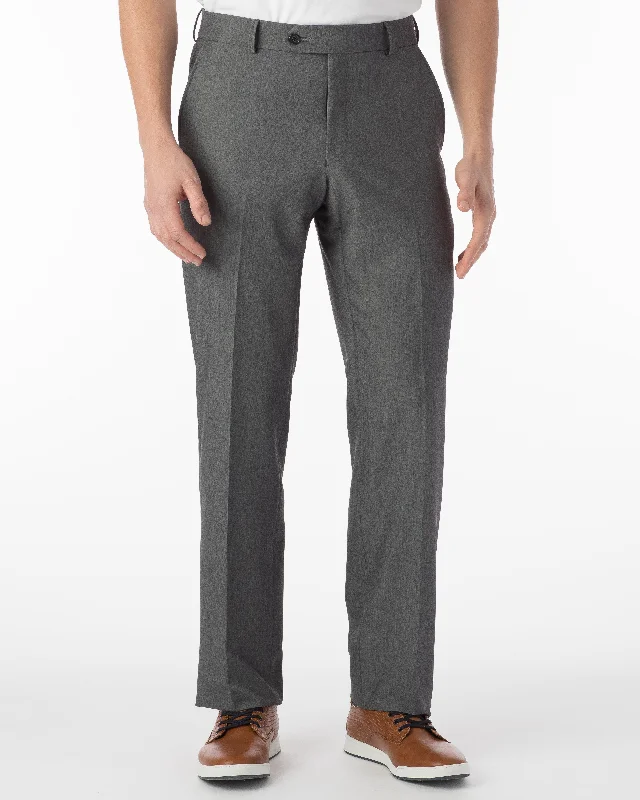 Ballin Pants - Soho Commuter Bi-Strech Gabardine - Mid Grey Laid