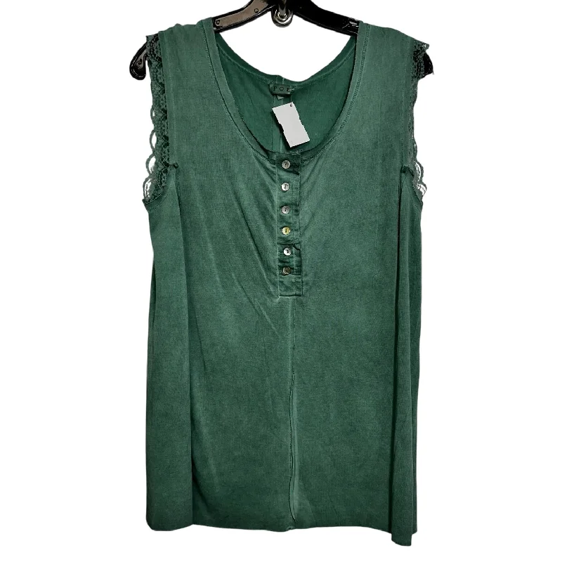 Top Sleeveless By Pol In Green, Size: L Modern Men's 