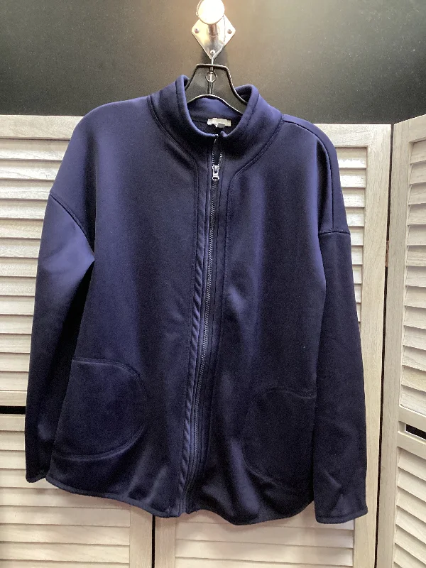 Athletic Jacket By Talbots In Navy, Size: L Bohemian Men's Free