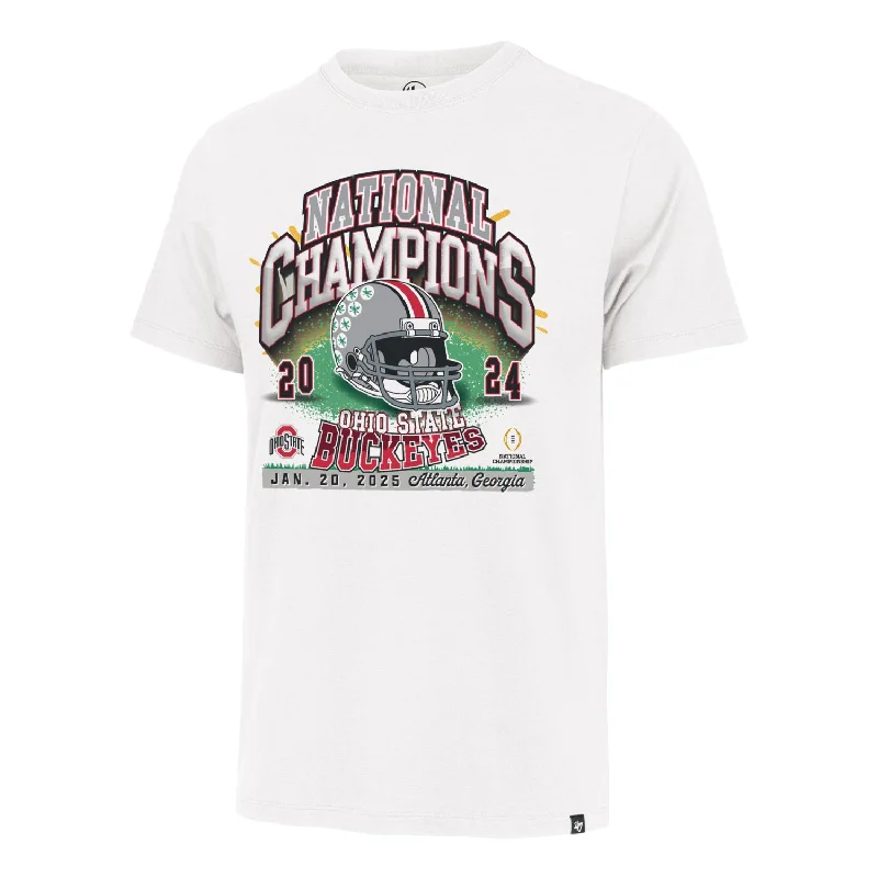 Ohio State Buckeyes National Champions Helmet T-Shirt Sleek Men's Contemporary 