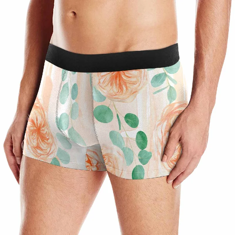 Roses and Eucalyptus AUS Men's All Over Print Boxer Briefs (Made In AUS) Laid