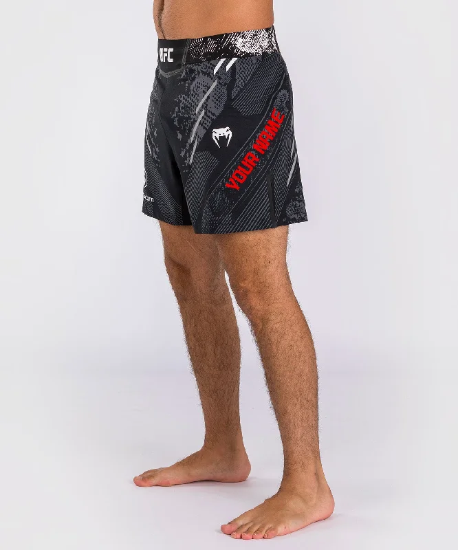 UFC Adrenaline by Venum Personalized Authentic Fight Night Men's Fight Short - Short Fit - Black Beach