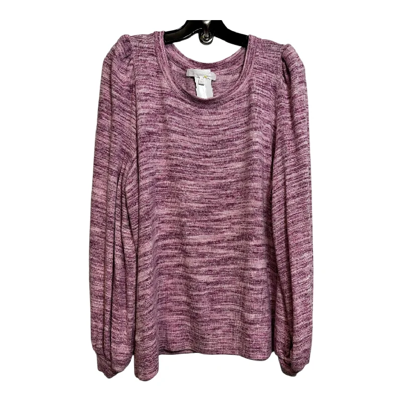 Top Long Sleeve By Clothes Mentor In Raspberry, Size: 1x Hip Men's Urban