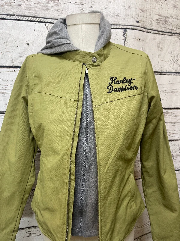 Jacket Other By Harley Davidson In Green, Size: S Edgy Men's Punk