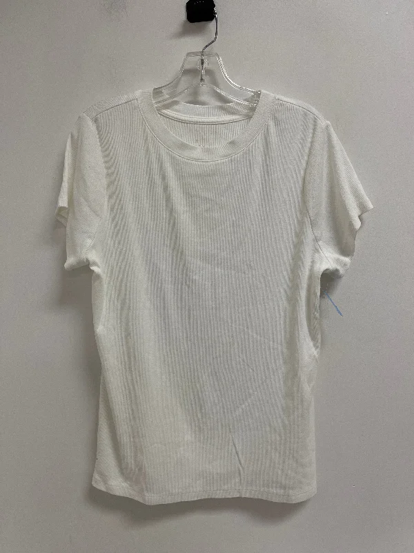 Top Short Sleeve Basic By A New Day In Cream, Size: 2x Unique Men's Patch