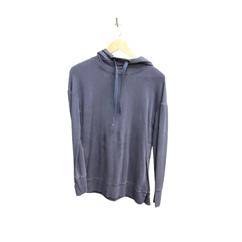 Athletic Top Long Sleeve Hoodie By Athleta In Navy, Size: Xs Stylish Men's Neon