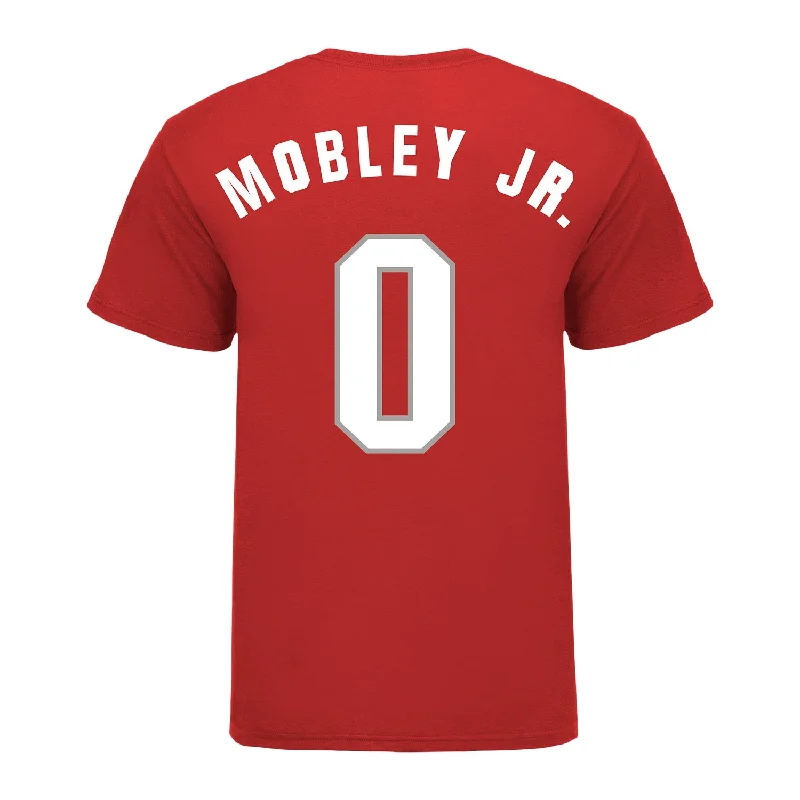 Ohio State Buckeyes Men's Basketball Student Athlete #0 John Mobley Jr. T-Shirt Refined Men's Hand