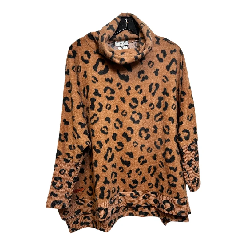 Top Long Sleeve By Simply Southern In Animal Print, Size: Osfm Youthful Men's Anime