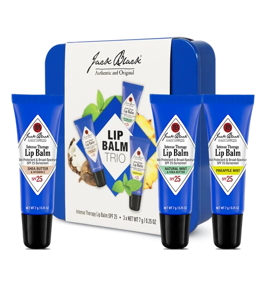 Jack Black Lip Balm Trio Laid