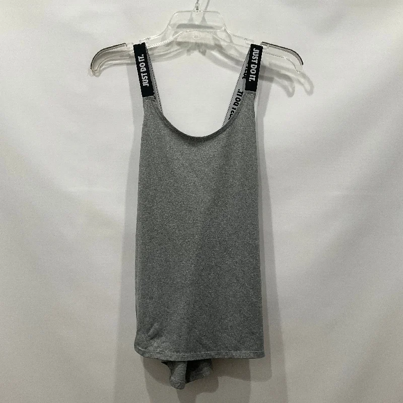 Grey Athletic Tank Top Nike Apparel, Size M Trendy Men's Oversized