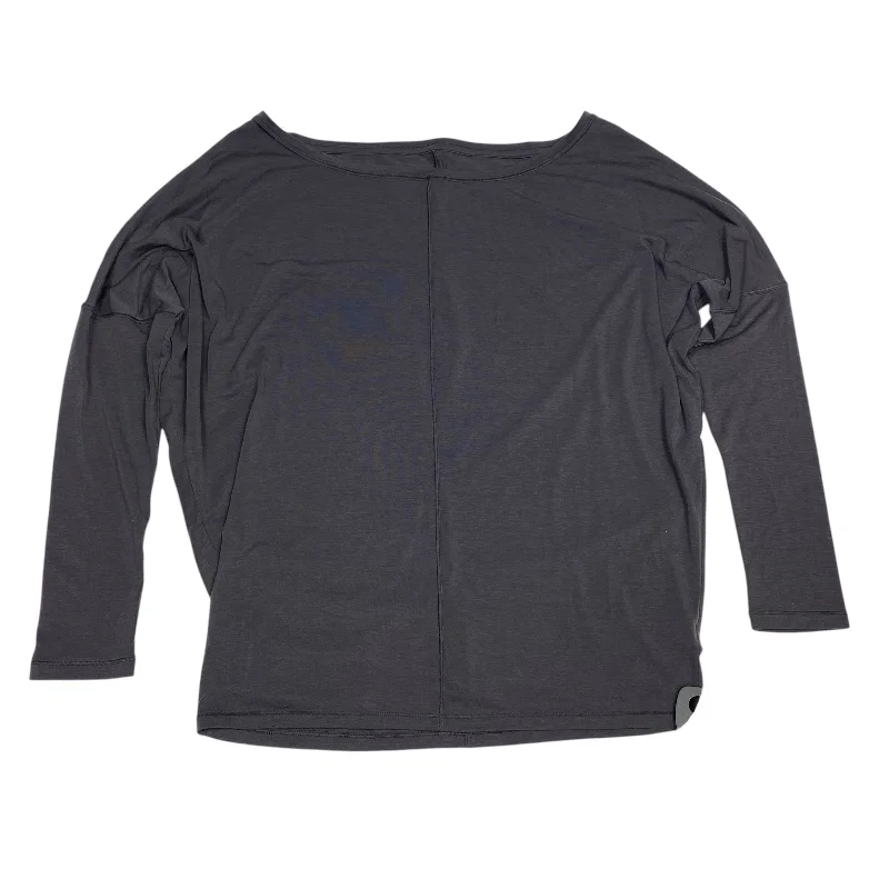 Athletic Top Long Sleeve Crewneck By Athleta In Grey, Size: M Monochromatic Office Style