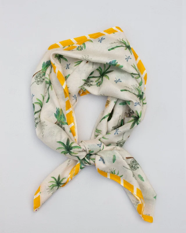 Tropical Sunrise Scarf Laid