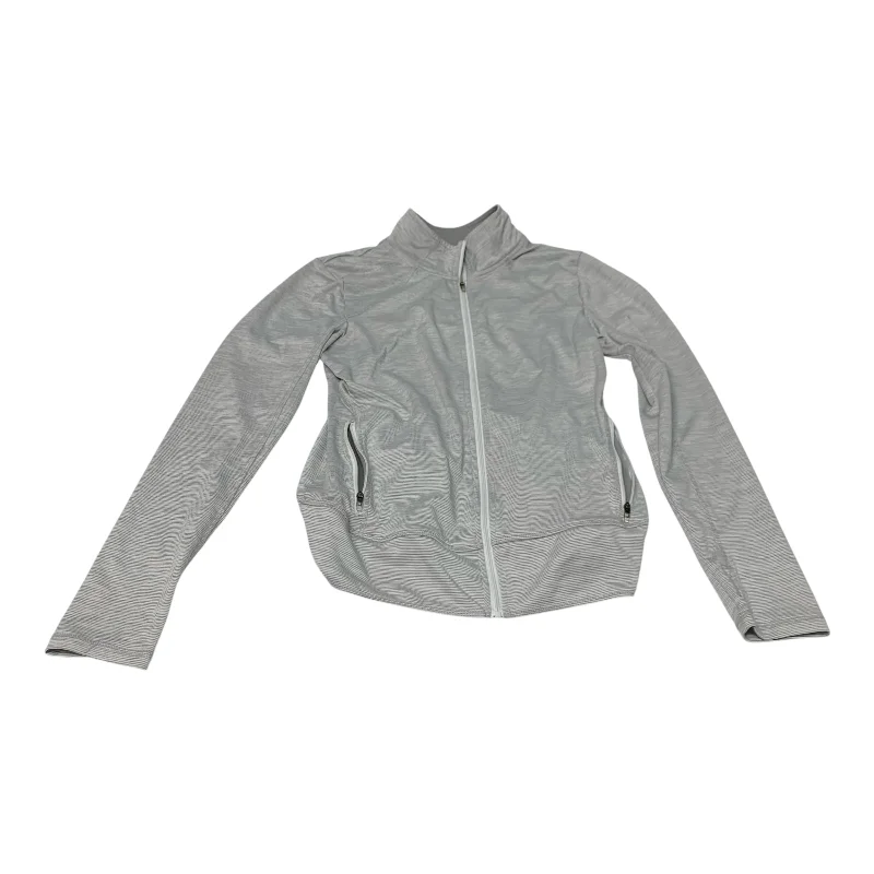 Athletic Jacket By Champion In Grey, Size: S Laid