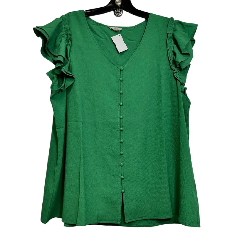 Top Sleeveless By Clothes Mentor In Green, Size: Xl Practical Men's Quick