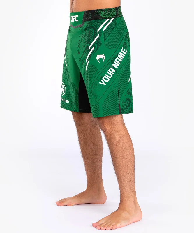 UFC Adrenaline by Venum Personalized Authentic Fight Night Men's Fight Short - Long Fit - Green Practical Men's Quick