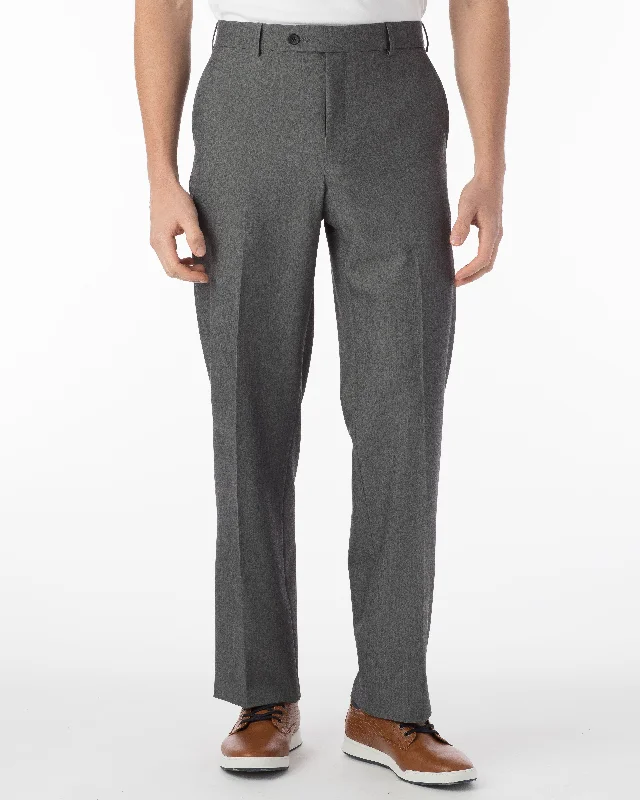 Ballin Pants - Dunhill Commuter Bi-Strech Gabardine - Mid Grey Relaxed Men's Beach