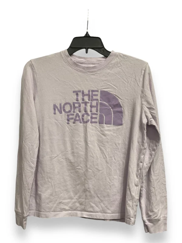 Athletic Top Long Sleeve Crewneck By The North Face In Purple, Size: Sp Sophisticated Men's 