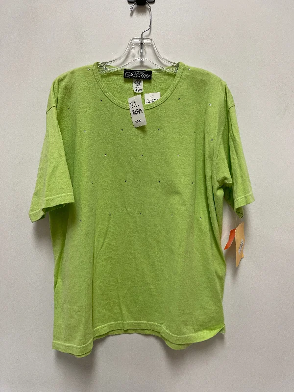 Top Short Sleeve By Clothes Mentor In Green, Size: Xl Refined Men's Velvet